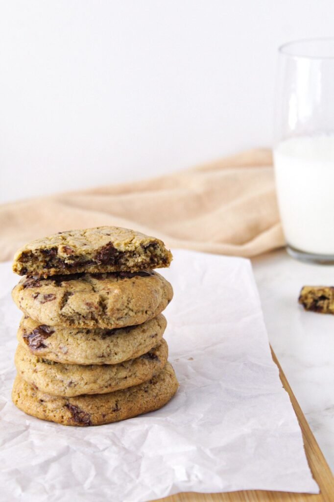 cookies de chocolate com leite