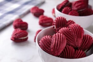 receita Biscoitos red velvet recheado