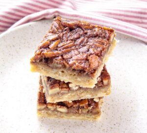 Receita Torta de nozes em barrinha