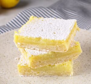 Receita barrinha de limão - lemon bars