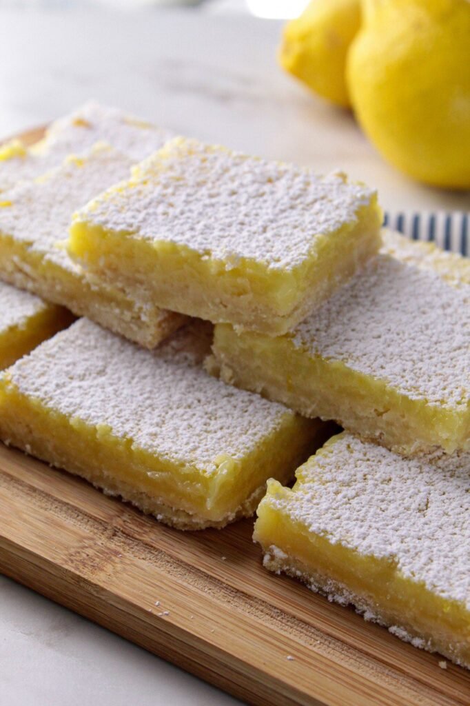 Receita barrinha de limão - lemon bars