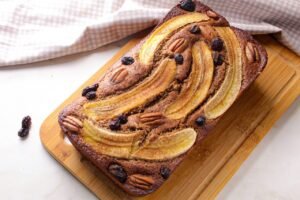 Bolo de banana fit sem gluten e sem açucar