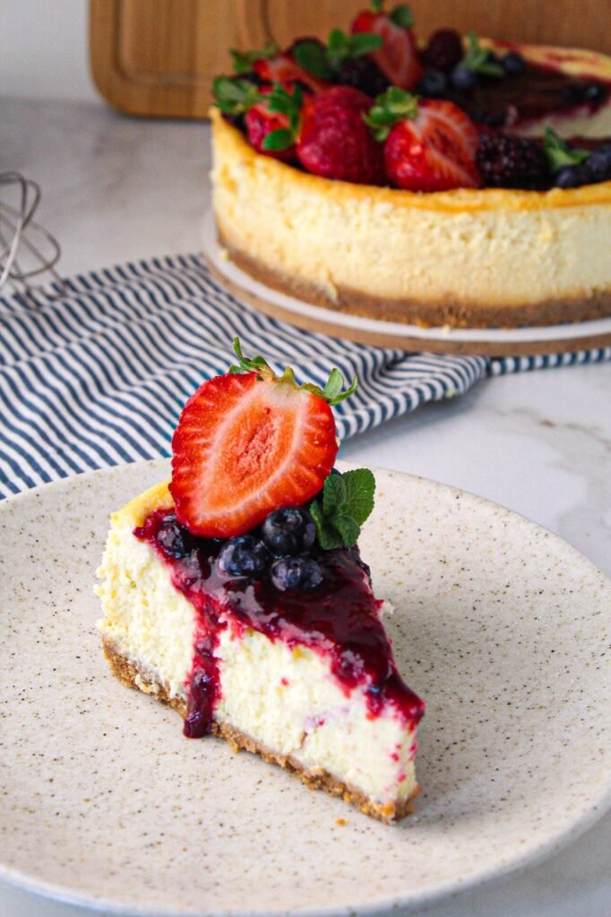 Receita cheesecake assada | estilo nova york