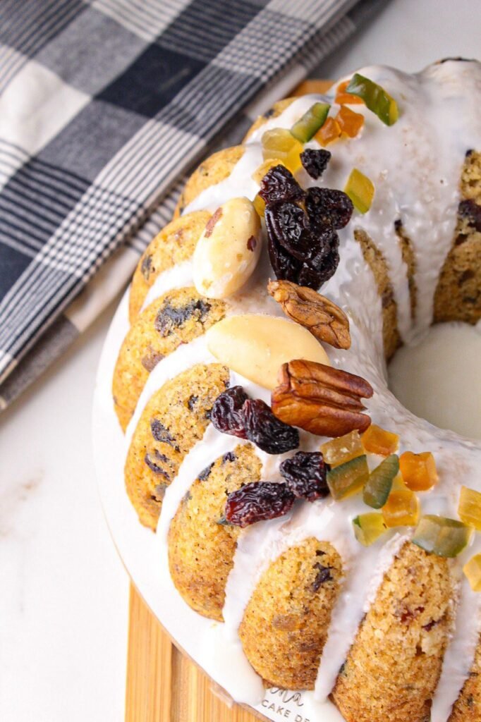 receita de bolo de frutas e castanhas