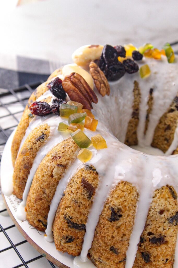 receita de bolo de frutas e castanhas