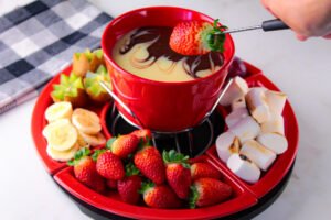 FONDUE DE CHOCOLATE DUO | SOBREMESA RÁPIDO E FÁCIL DE FAZER