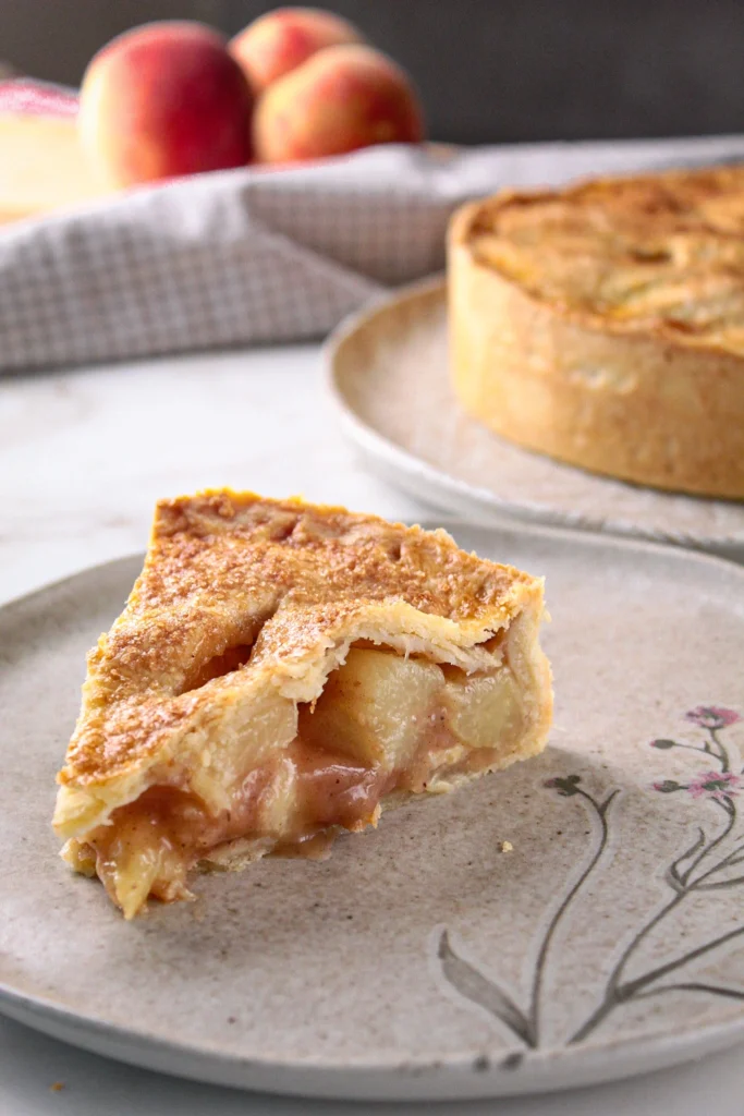 receita de torta de pêssego