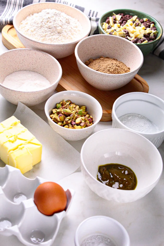 Receita de cookie de pistache
