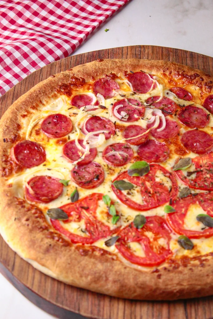 receita de pizza caseira massa pan
