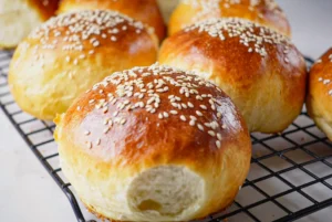 Receita de pão de hambúrguer