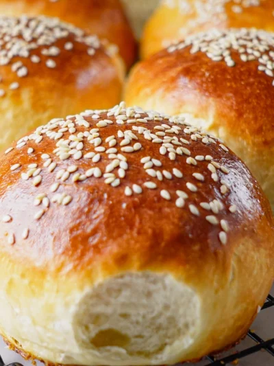 Receita de pão de hambúrguer