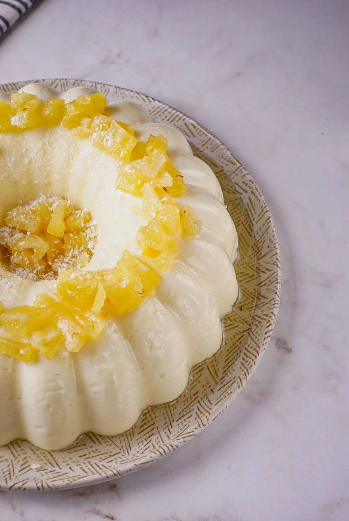 Receita de manjar de coco e abacaxi