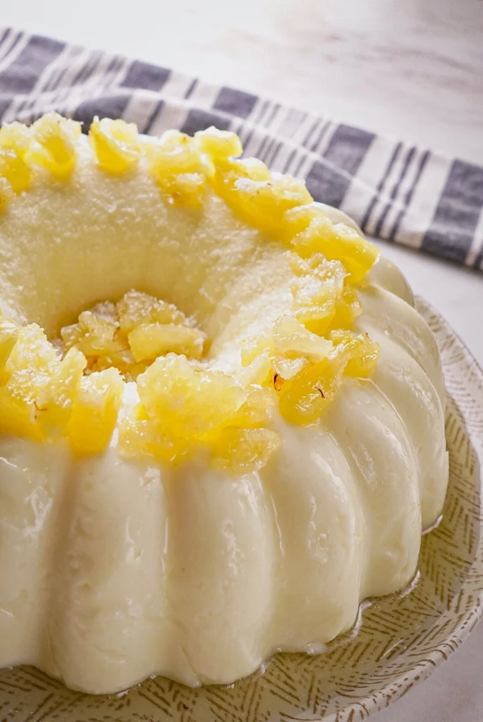 Receita de manjar de coco e abacaxi