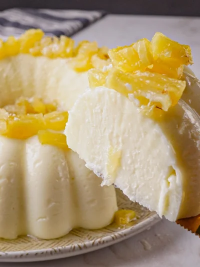 Receita de manjar de coco e abacaxi