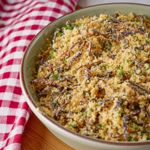 Farofa de cebola crocante