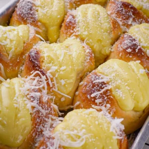 Como Fazer Pão Doce Sem Sova com Creme | Fofinho e Fácil